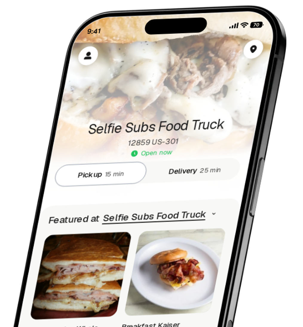 Selfie Subs Food Truck app preview